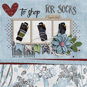 CBJ Confessions of a Shopaholic - I Love Wool Socks