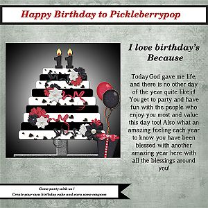Happy Birthday Pickleberrypop!