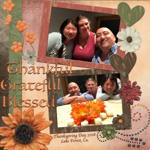 Grateful, Thankful, Blessed