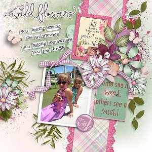 Wildflower Wishes Kit 1 + Template