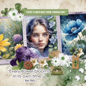 Every flower blooms