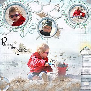 Playing in the sand