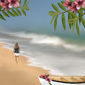 Katie at the beach