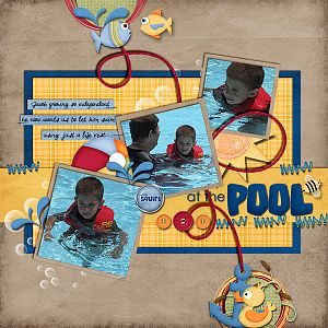 At the pool