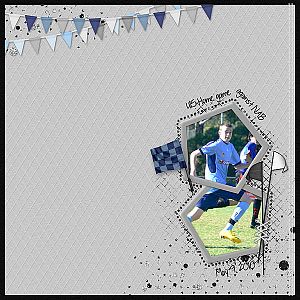 Blue Soccer Team