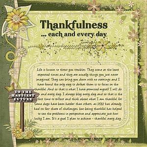 Thankful every day