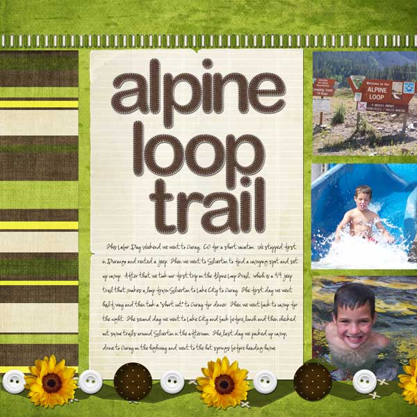 alpine loop trail left side