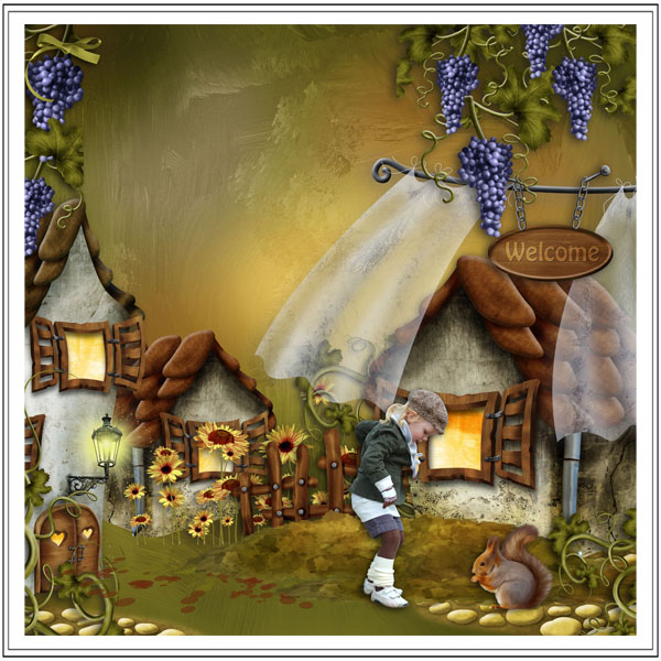 Autumn village