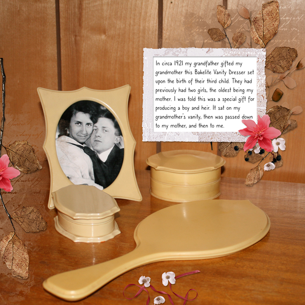 Bakelite Vanity Dresser Set