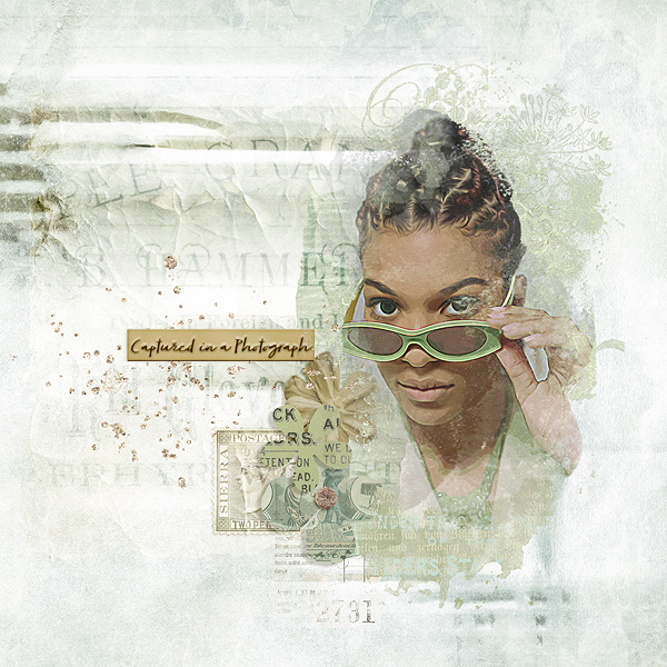 captured in a photograph