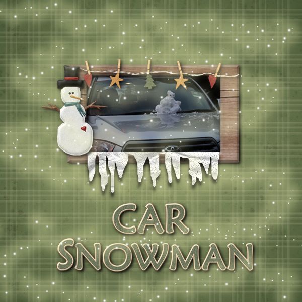 Car Snowman
