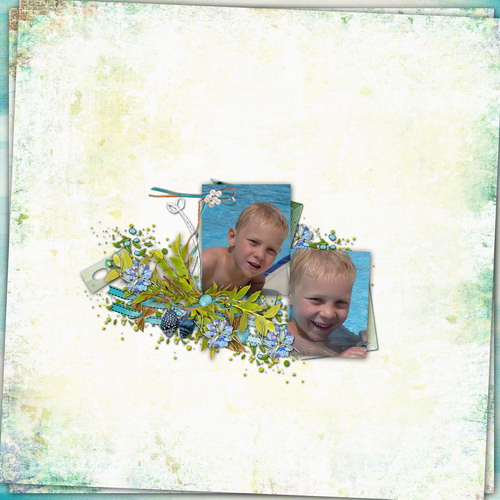 Dive into Summer (Sunflowers) - Layout 3 (Twin_Kati)