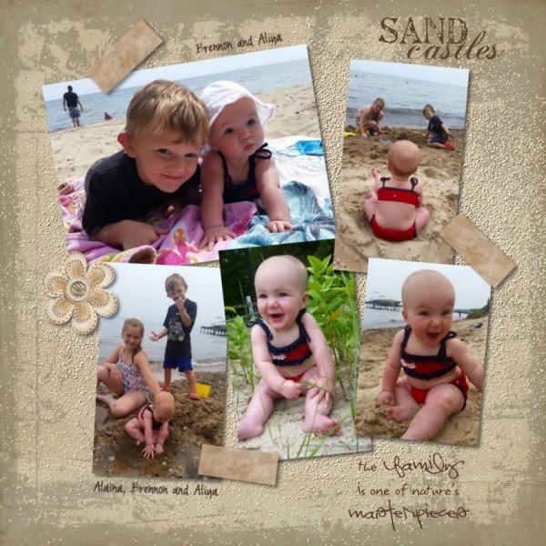 Family at the beach