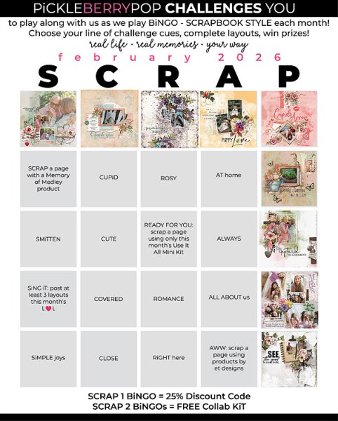 Feb 2026 Scrap Bingo Card