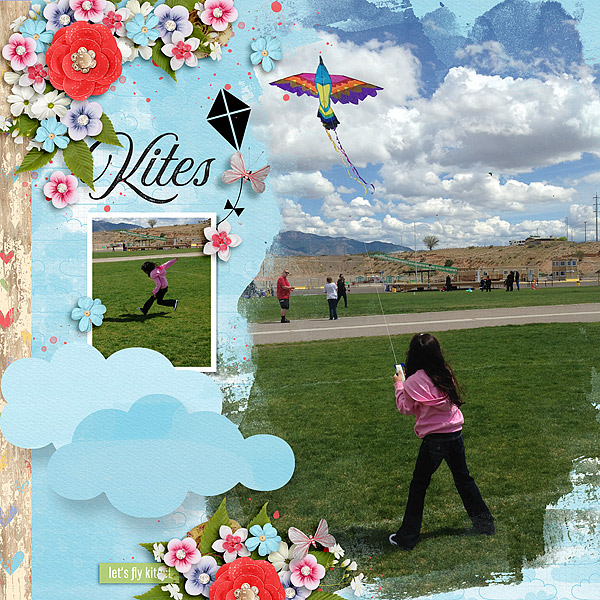 Flying kites