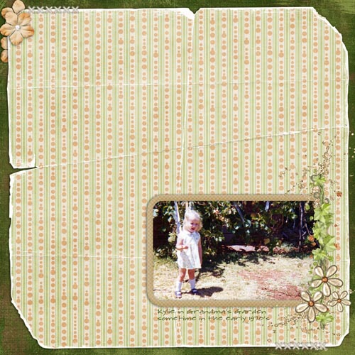 Kylie in Grandma's Garden