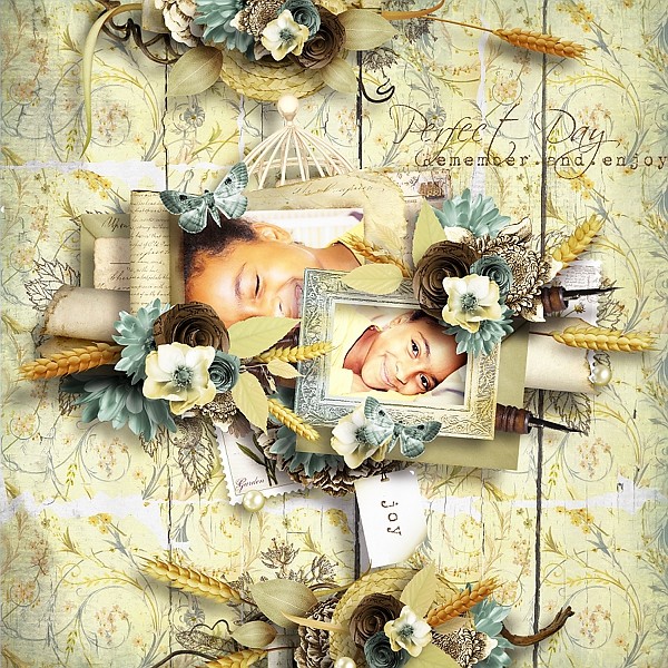 Layout by STELLA MARIE kit link to the past reginafalango