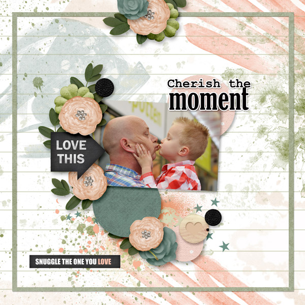 LorieM Designs - Love this magic Moment / Happiness lives here Sketch TP1