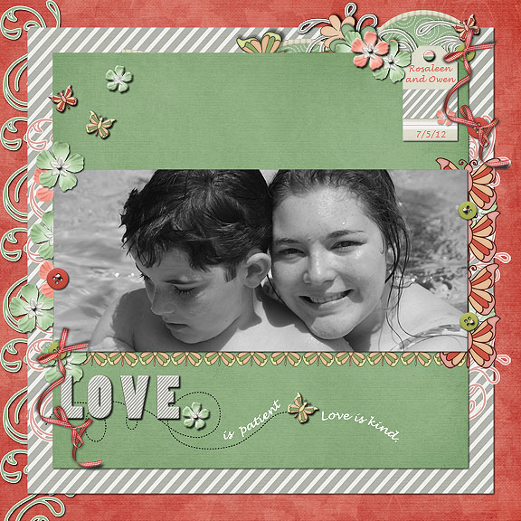 Love is patient, love is kind