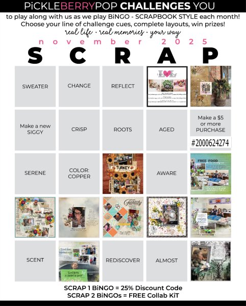 My Nov '25 Scrap Bingo Card