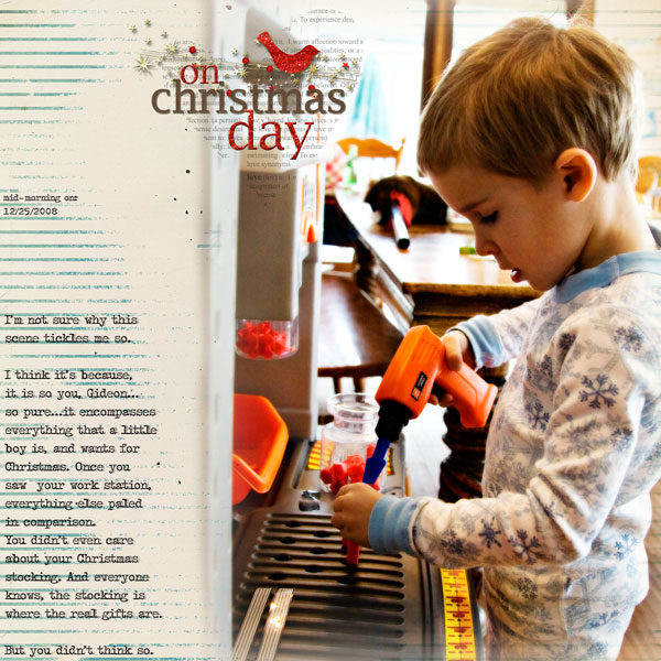 On Christmas Day (in the morning)