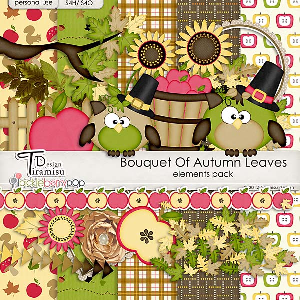 Bouquet Of Autumn Leaves  by Tiramisu design